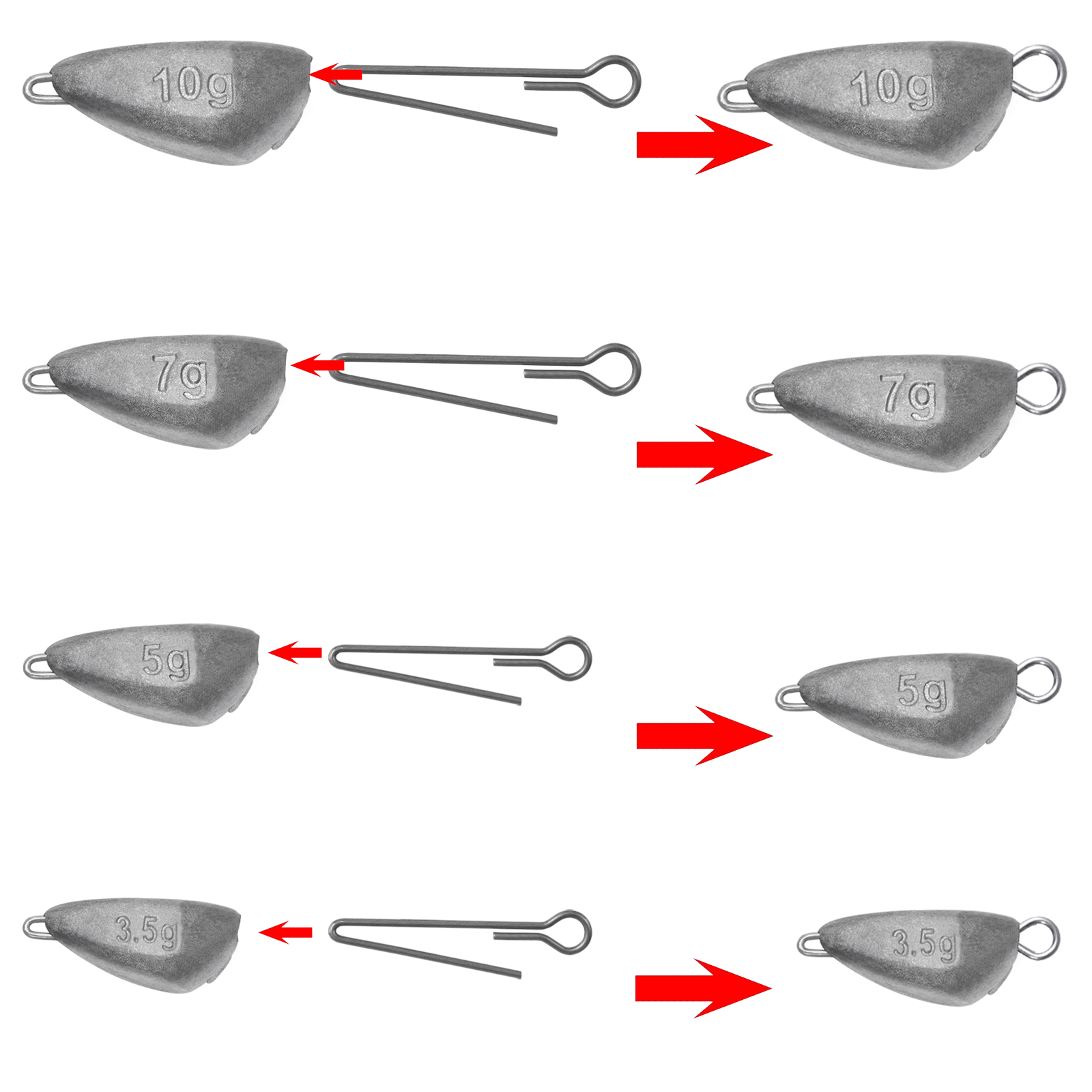5pcs Jig Head Fishing Weight,  - огляд і ціна Furniture Hardware Jig