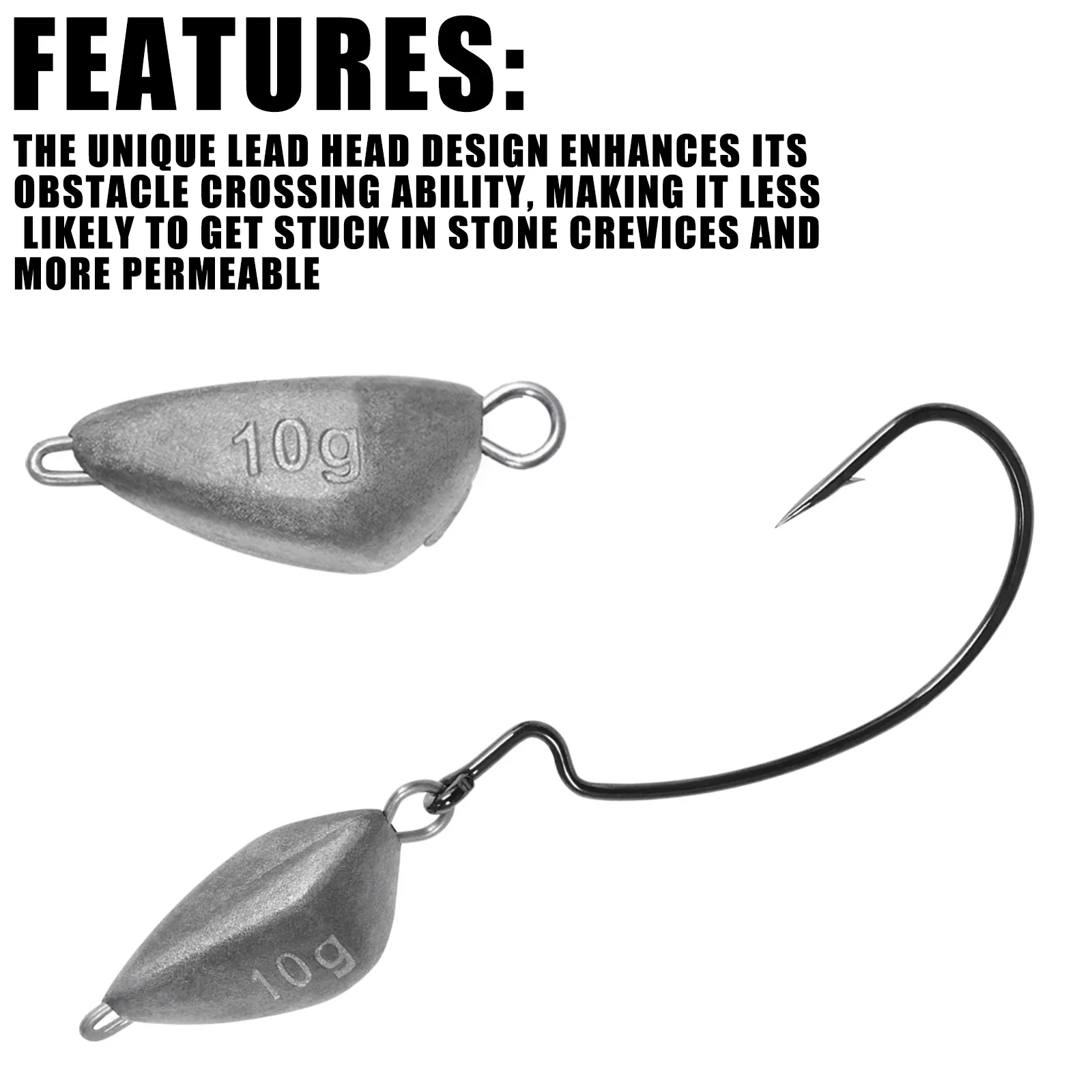 5pcs Jig Head Fishing Weight,  - огляд і ціна Furniture Hardware Jig