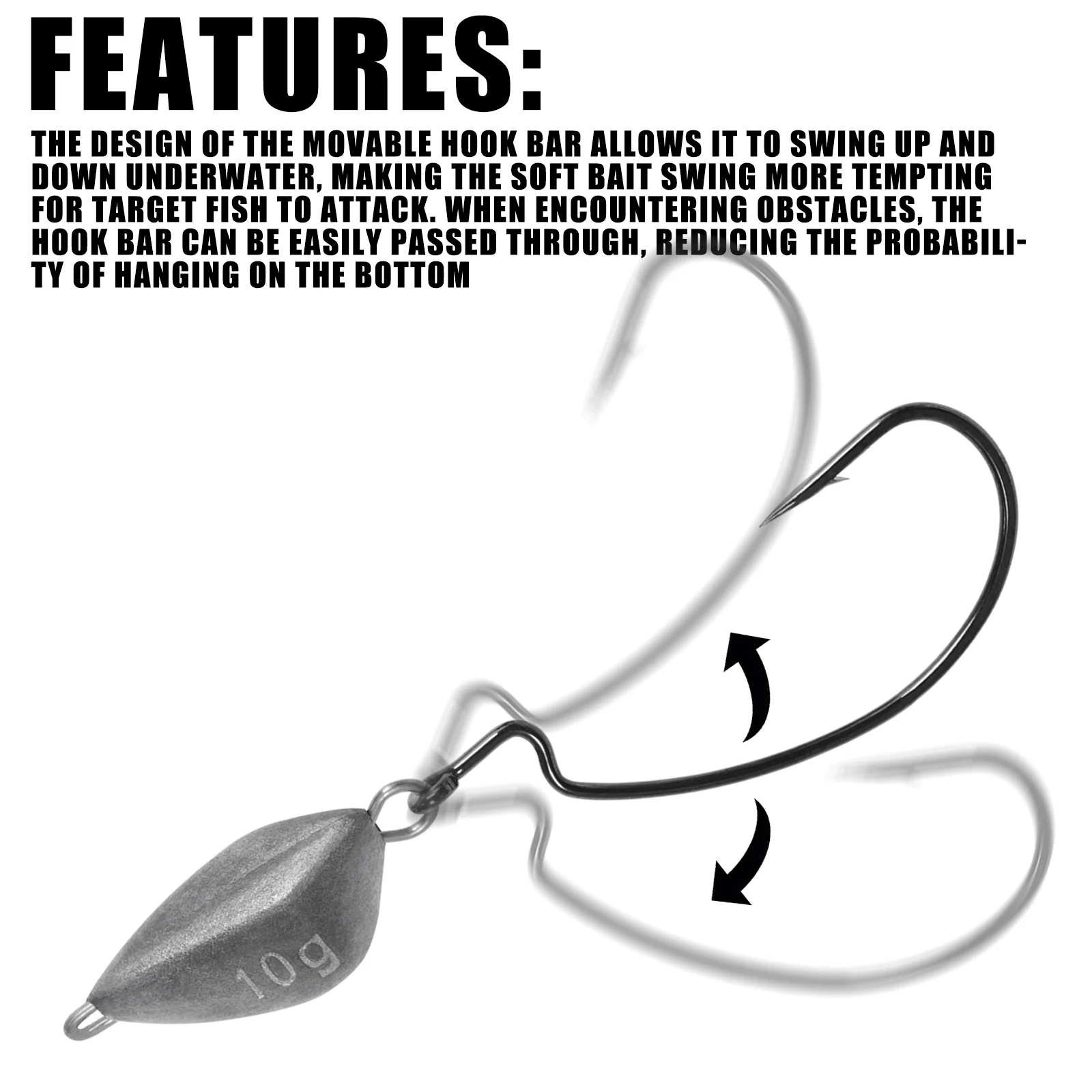 5pcs Jig Head Fishing Weight,  - огляд і ціна Furniture Hardware Jig