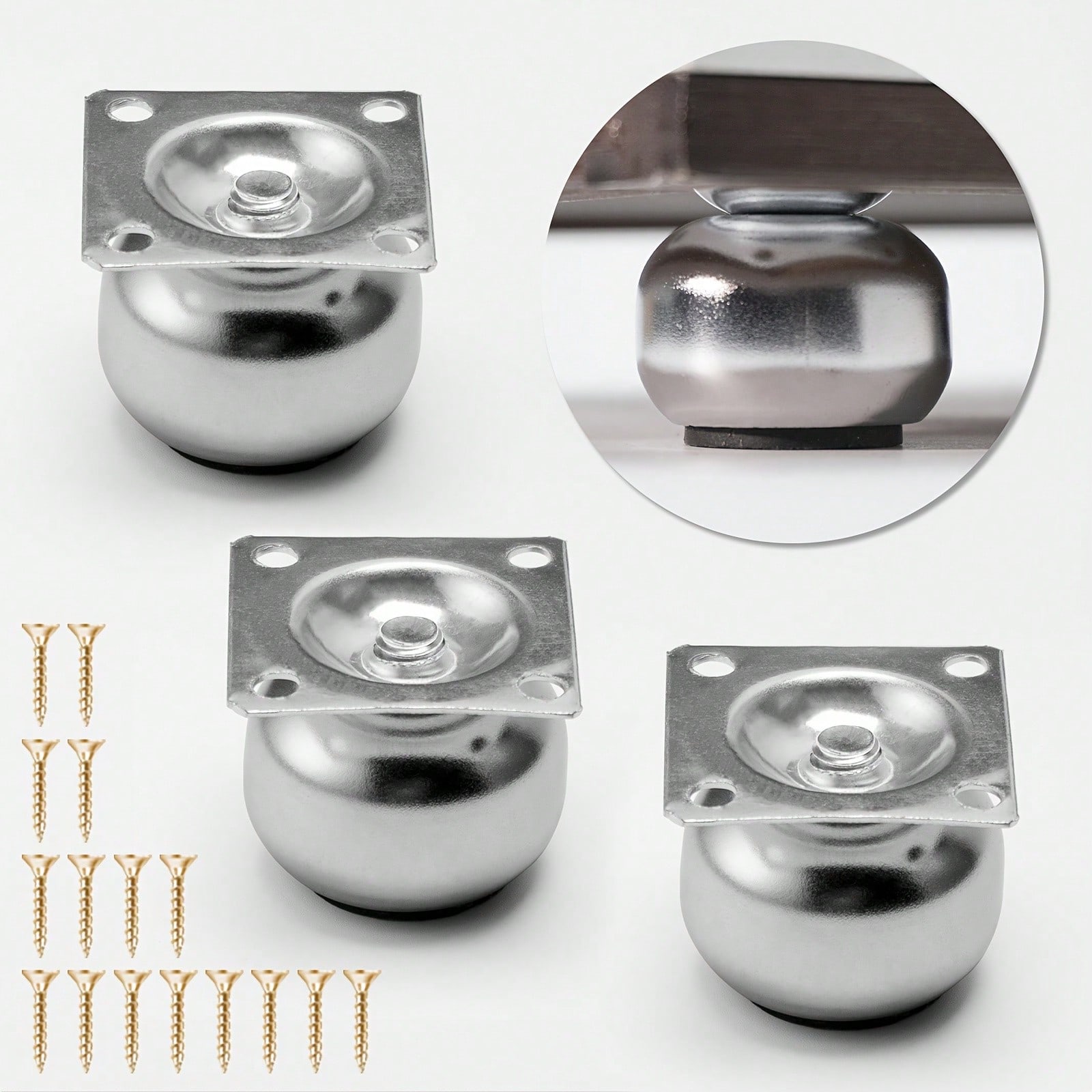 [4 Pieces of Metal Furniture L - огляд і ціна Cabinet Hinge Overlay