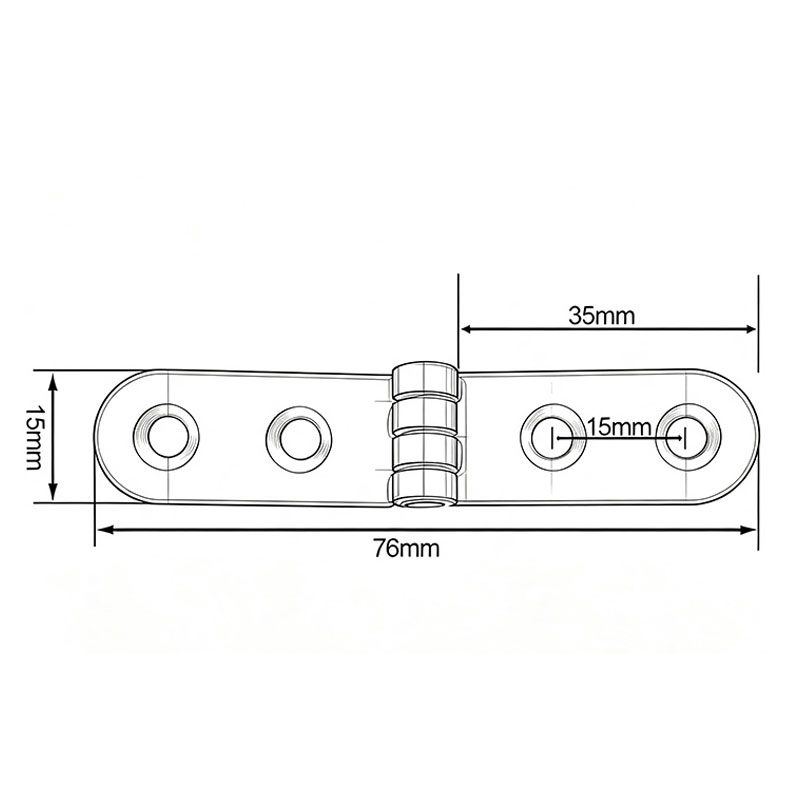180 Degree 2pcs Foldable Hinge - огляд і ціна Cabinet Hinge Overlay
