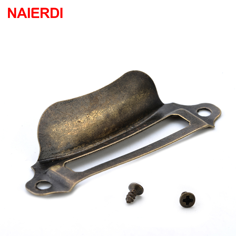 10PCS NAIERDI Antique Box Labe - огляд і ціна Furniture Hardware Names