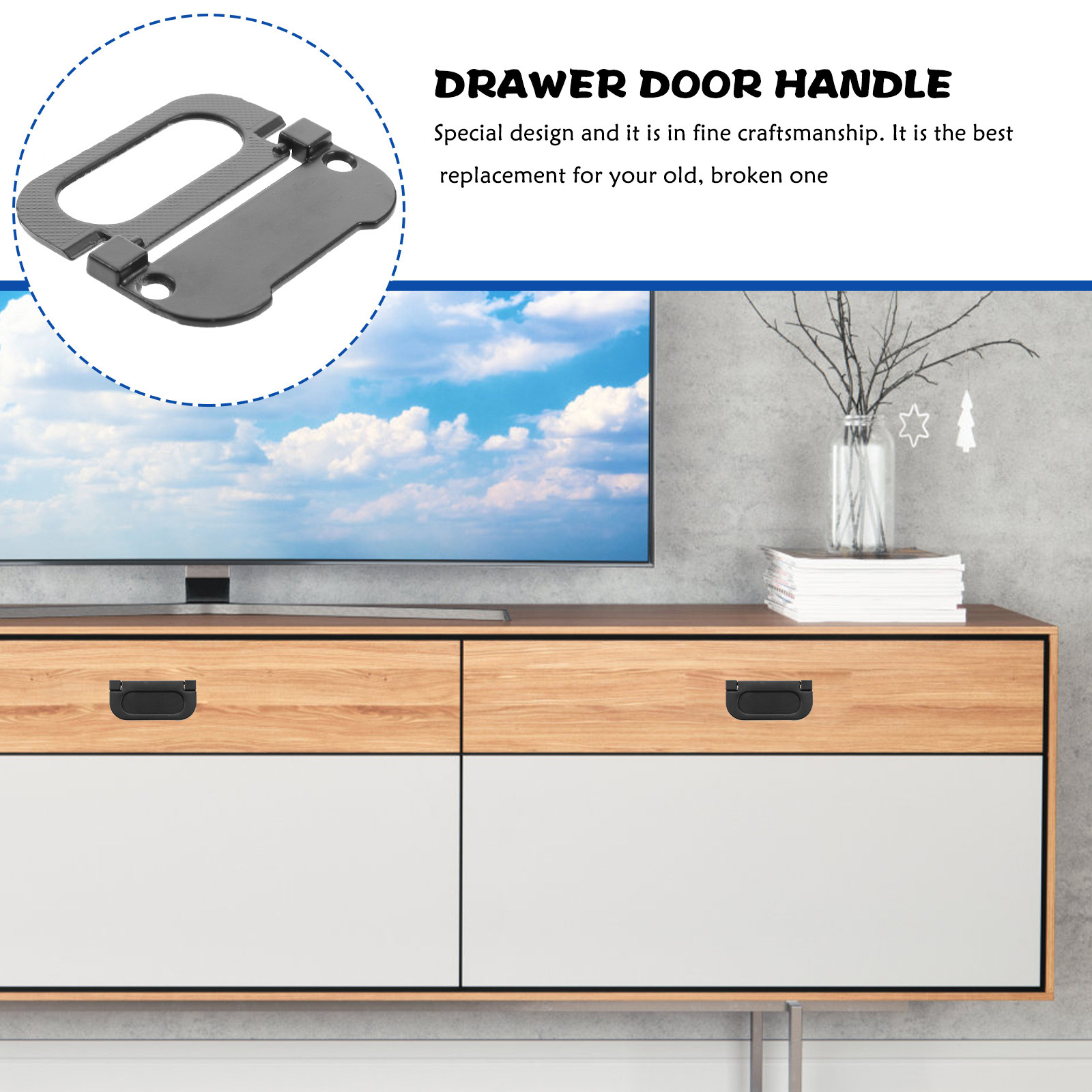 5Pcs Recessed Door Handles Zin - огляд і ціна Furniture Hardware Lowes