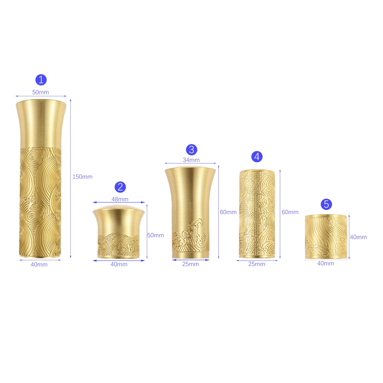 Vintage Brass Furniture Leg Co - огляд і ціна Cabinet Hinge Overlay