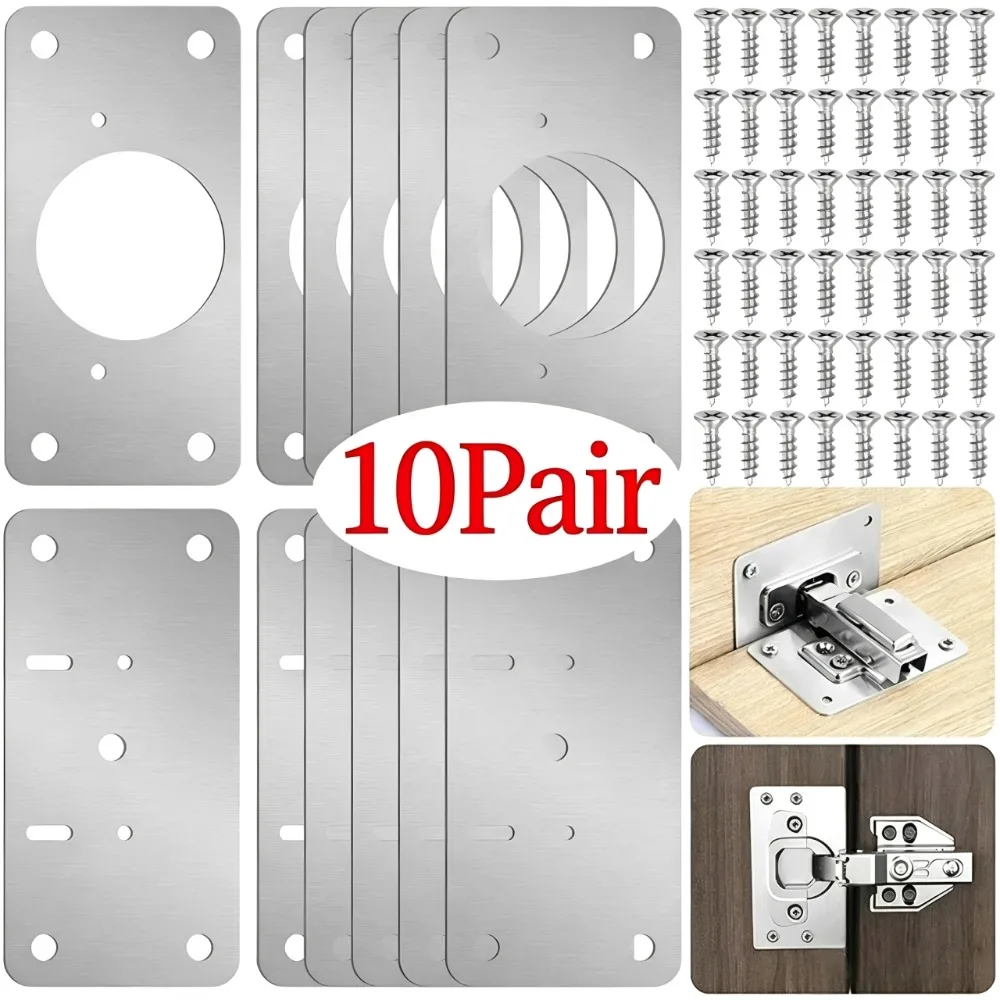 10/1Pairs Hinge Repair Plate K - огляд і ціна Cabinet Hinge Overlay