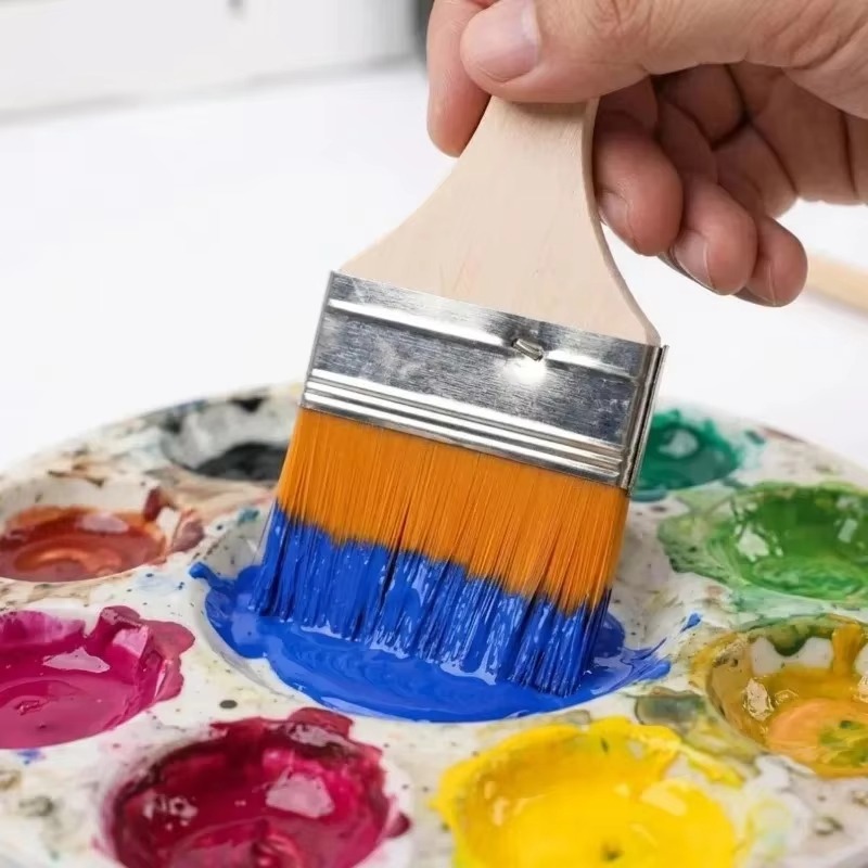Wooden Handle Flat Paint Brush - огляд і ціна Furniture Hardware Manufacturer